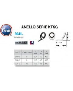 Fuji Rod Components Anelli serie KTSG GUN SMOKE
