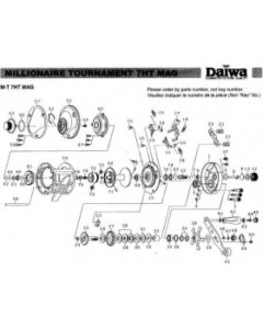 Daiwa 7HT MAG REELS PART NO. 36