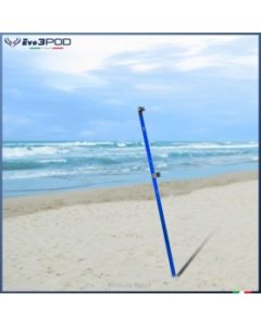 Evo3POD - Picchetto Alluminio Blu Anodizzato 150 cm Fluò