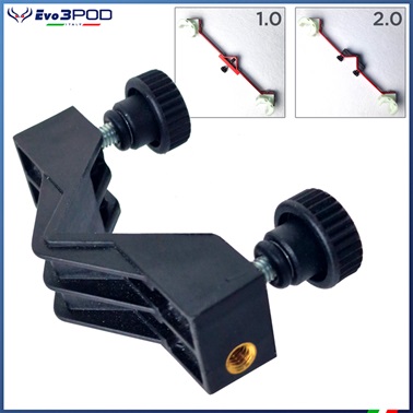Evo3pod Componente Clip Staffa Doppia Canna 2.0 - immagine 2