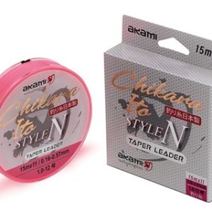 AKAMI TAPERED LEADER CHIKARA PINK 15mt. x 11pz.