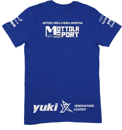 Yuki t-shirt sportiva blu cotone MottolaSport