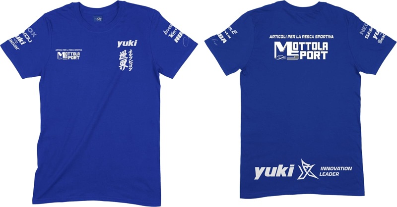 Yuki t-shirt sportiva blu cotone MottolaSport - immagine 3