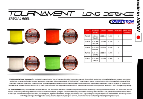 Med Fishing TUORNAMENT Long Distance 2000mt