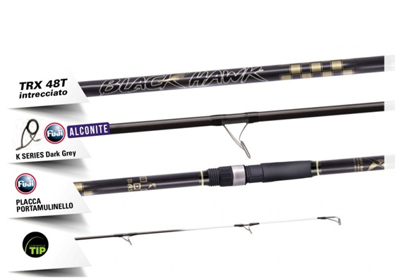 Canna Surf Casting Bad Bass BLACK HAWK 4,20 MT 250GR. 3PZ.