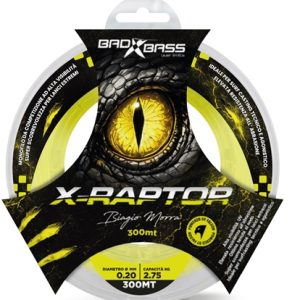 Bad Bass Monofilo X-RAPTOR giallo fluo 300mt.