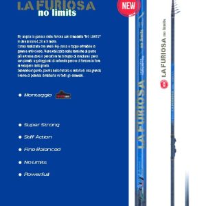 Canna bolognese Fly La Furiosa No Limits 5/6m 30-100g